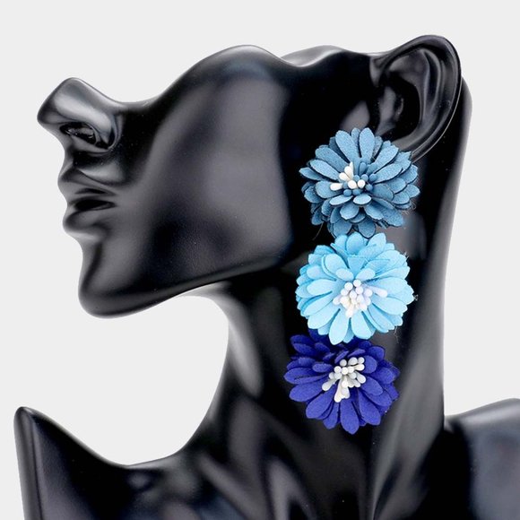 Jewelry - Flower Dangle Drop Earrings
